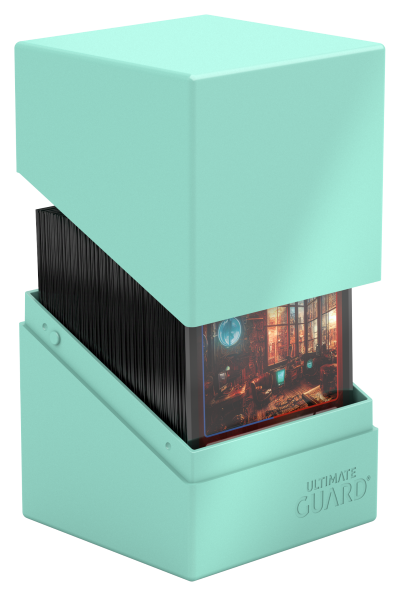 Ultimate Guard: Boulder 100+ Deck Case – Pastel Solid Mint Green