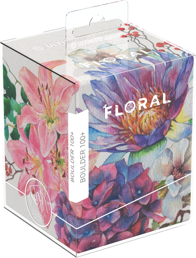 Ultimate Guard: Boulder 100+ Deck Case - Floral Lotus Bloom