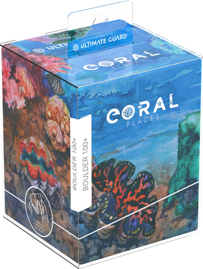 Ultimate Guard: Boulder 100+ Deck Case - Coral Places Seablue Hush