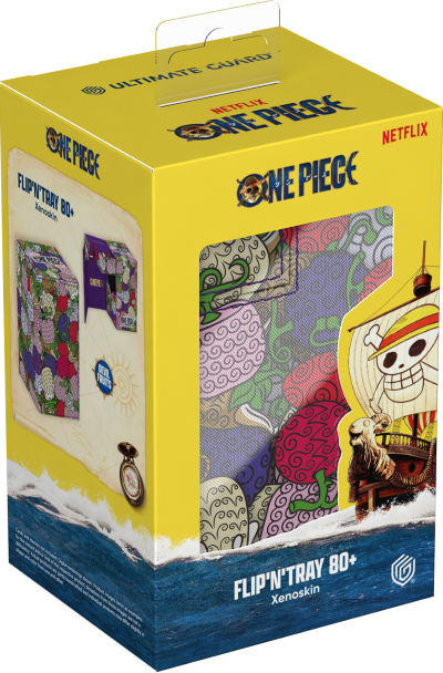 One Piece: Flip N Tray Deck Case 80+ - Devil Fruits Pattern