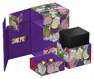 One Piece: Flip N Tray Deck Case 80+ - Devil Fruits Pattern
