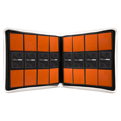 Ultra Pro: Vivid 12 Pocket Zippered PRO Binder - White
