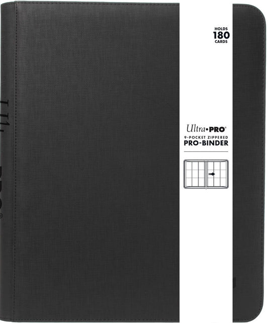 Ultra Pro: 9-Pocket Zippered Premium PRO-BINDER® - Black