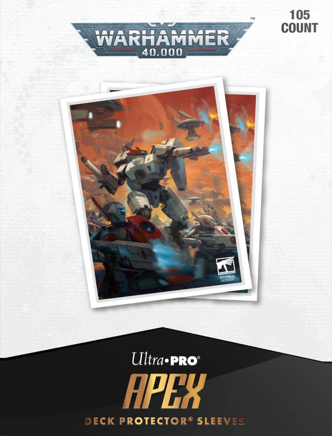 Warhammer 40,000 - APEX Deck Protector Sleeves 105 Count - T’au Empire