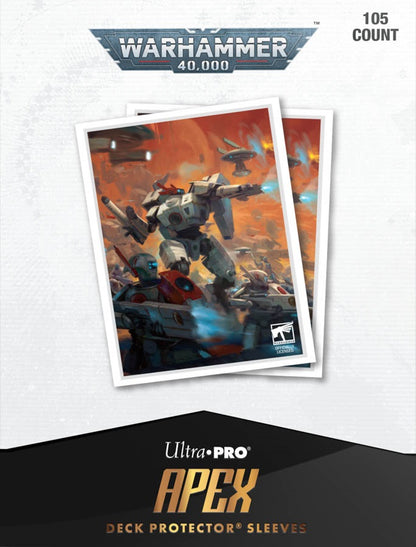 Warhammer 40,000 - APEX Deck Protector Sleeves 105 Count - T’au Empire