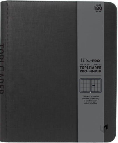 Ultra Pro: 9-Pocket TOPLOADER® Zippered Premium PRO-BINDER® - Black