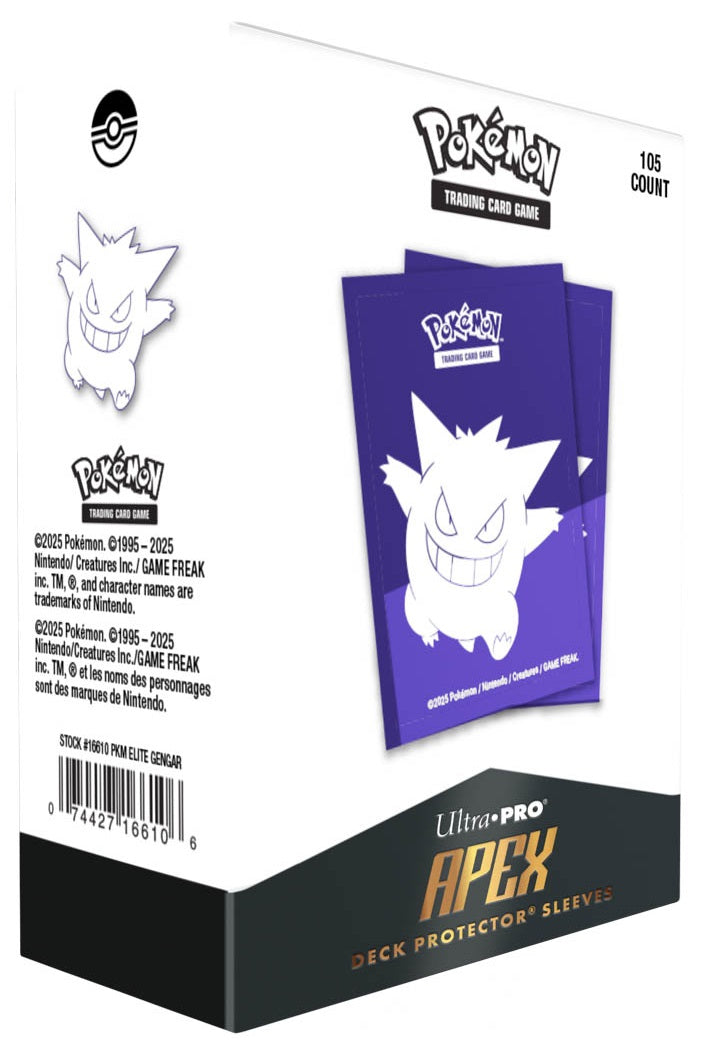 Pokémon: Apex Sleeves 105 Count - Elite Gengar