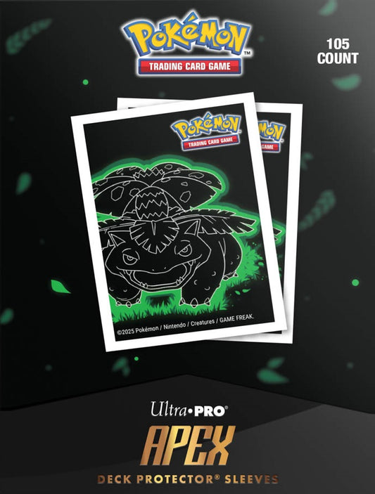 Pokémon: Apex Sleeves 105 Count - Neon Kanto Venusaur