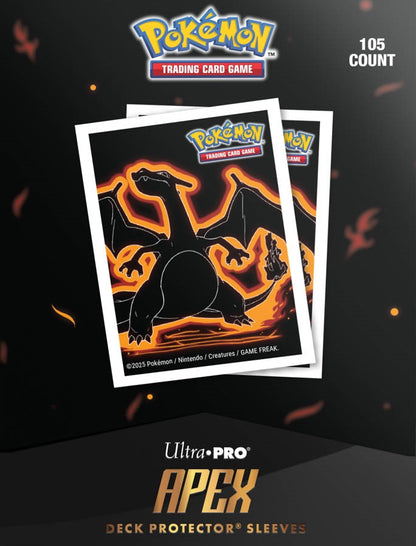 Pokémon: Apex Sleeves 105 Count - Neon Kanto Charizard