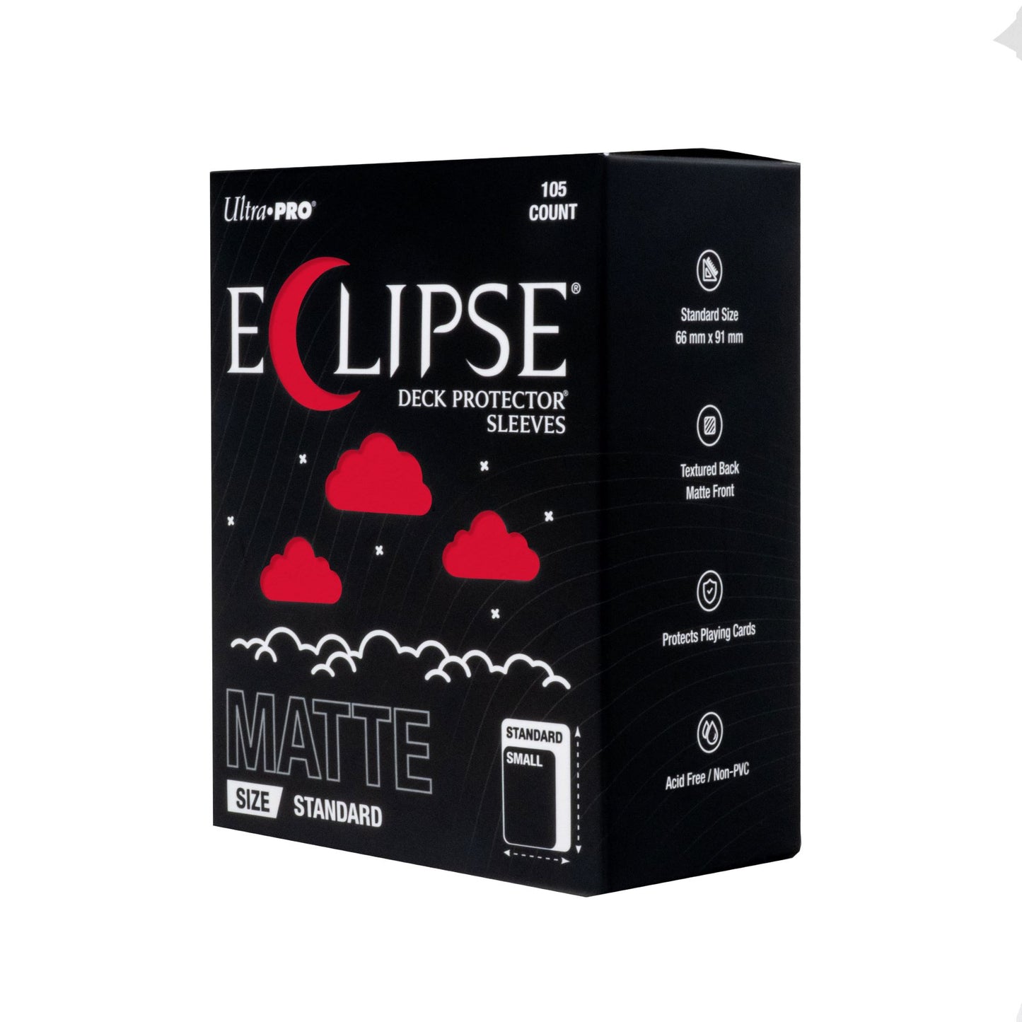 ECLIPSE® Matte Standard DECK PROTECTOR® Sleeves 105 Count: Apple Red