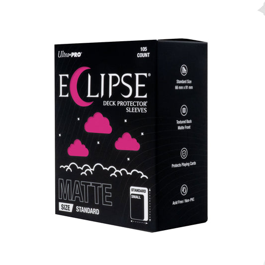 ECLIPSE® Matte Standard DECK PROTECTOR® Sleeves 105 Count: Hot Pink