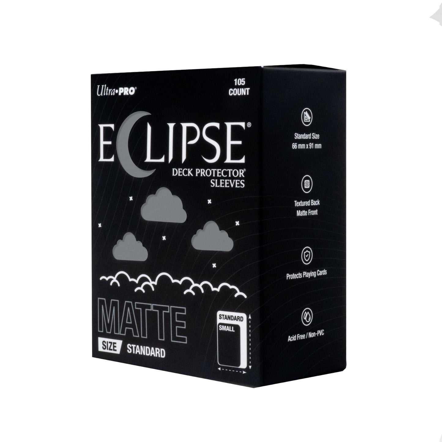 ECLIPSE® Matte Standard DECK PROTECTOR® Sleeves 105 Count: Smoke Grey
