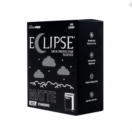 ECLIPSE® Matte Standard DECK PROTECTOR® Sleeves 105 Count: Smoke Grey