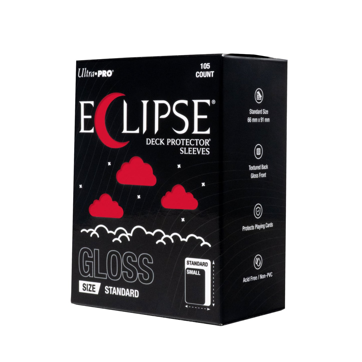 ECLIPSE® Gloss Standard DECK PROTECTOR® Sleeves 105 Count: Apple Red