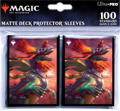 Lost Caverns Of Ixalan - Deck Protector Sleeves 100 Count - Pantlaza, Sun-Favored