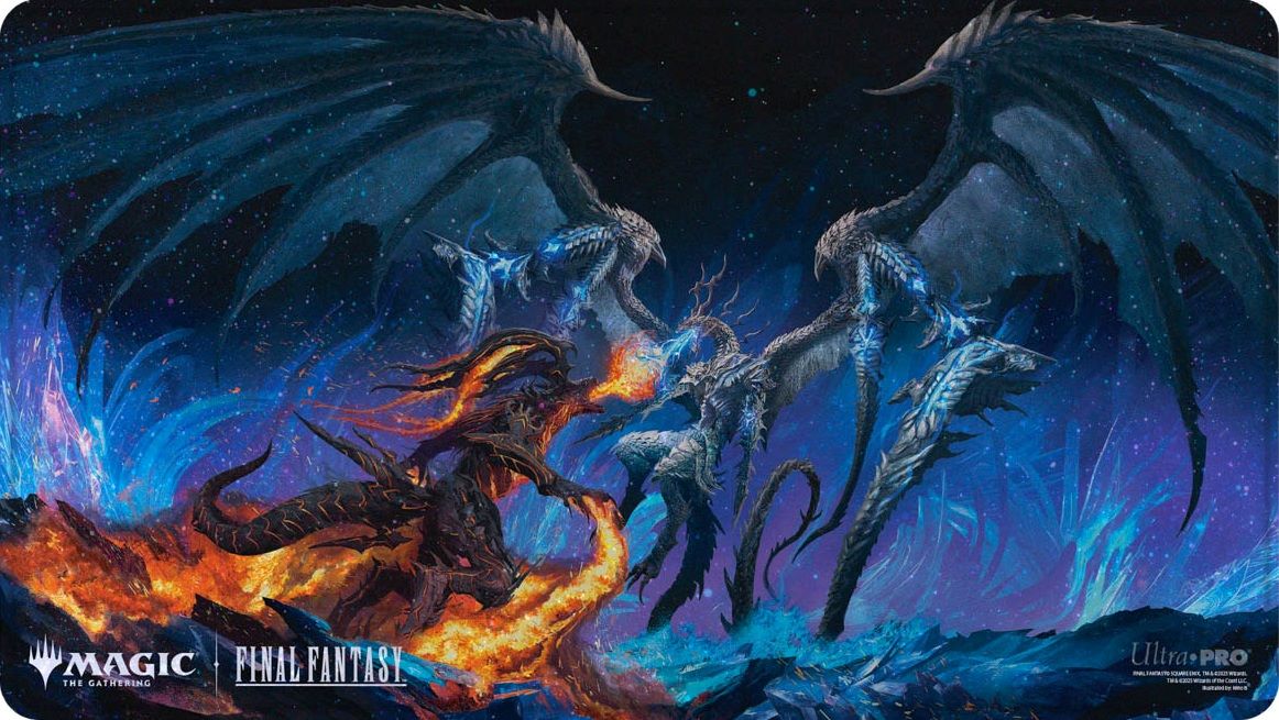 MTG Final Fantasy: Holofoil Playmat - Bahamut And Ifrit
