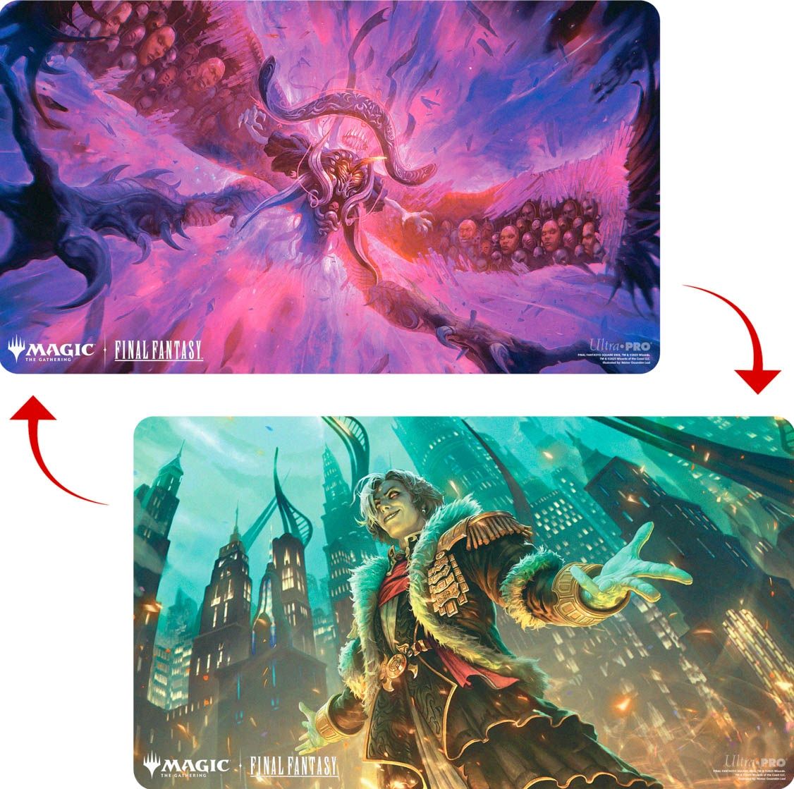 MTG Final Fantasy: Double Sided Playmat - Emet-Selch, Unsundered / Hades, Sorcerer Of Eld