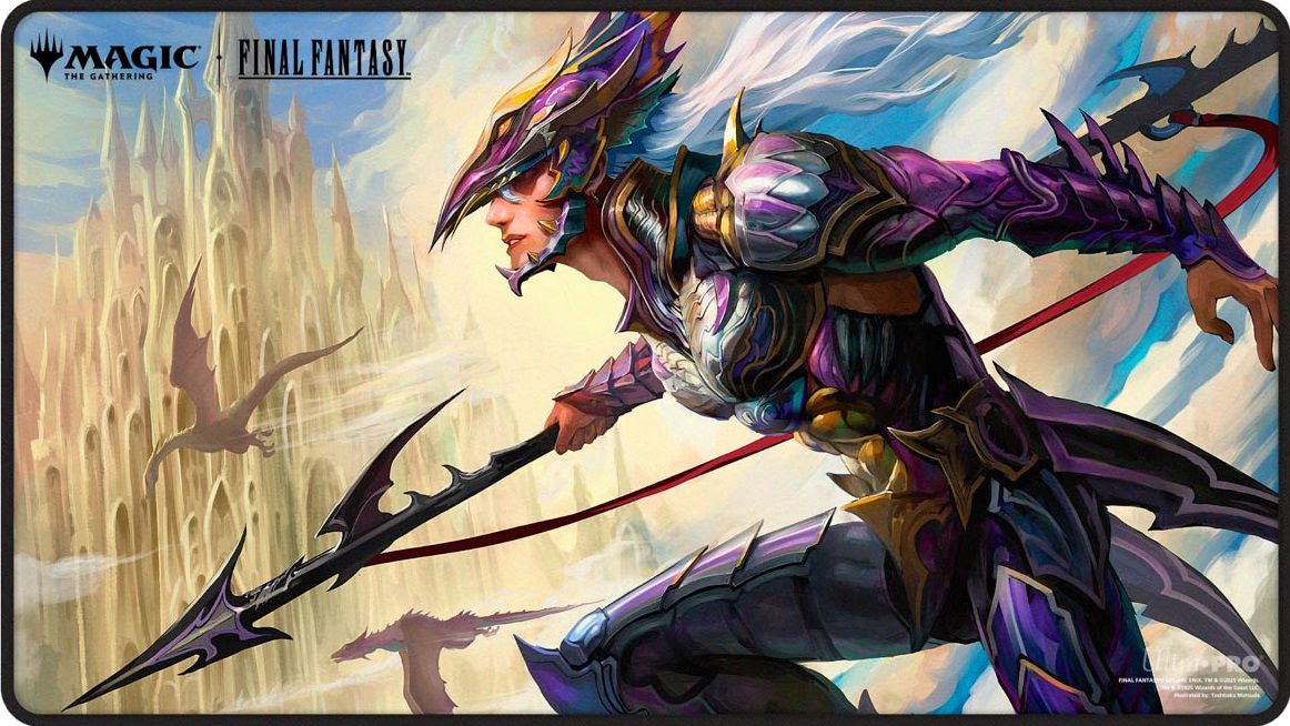 MTG Final Fantasy: Black Stitched Playmat - Kain, Traitorous Dragoon