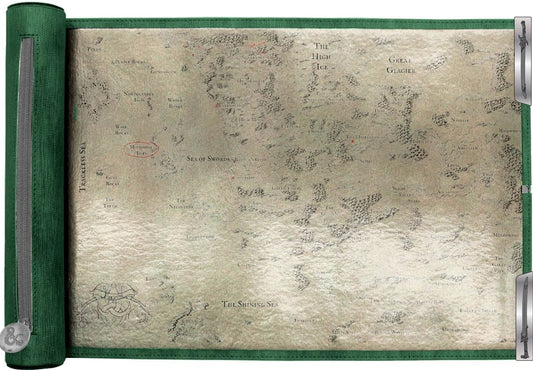 Dungeon & Dragons: Artifacts Across Eternities - Drizzt & The Forgotten Realms Premium Dice Scroll Map