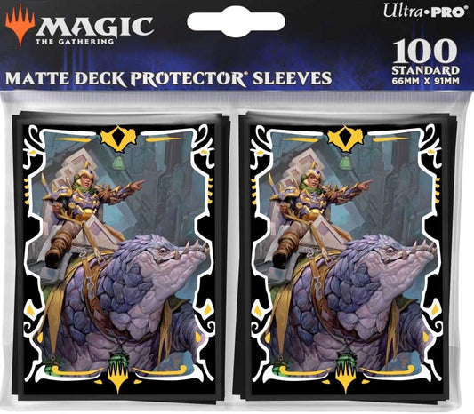 MTG Tarkir Dragonstorm - Deck Protector Sleeves 100 Count - Felothar The Steadfast