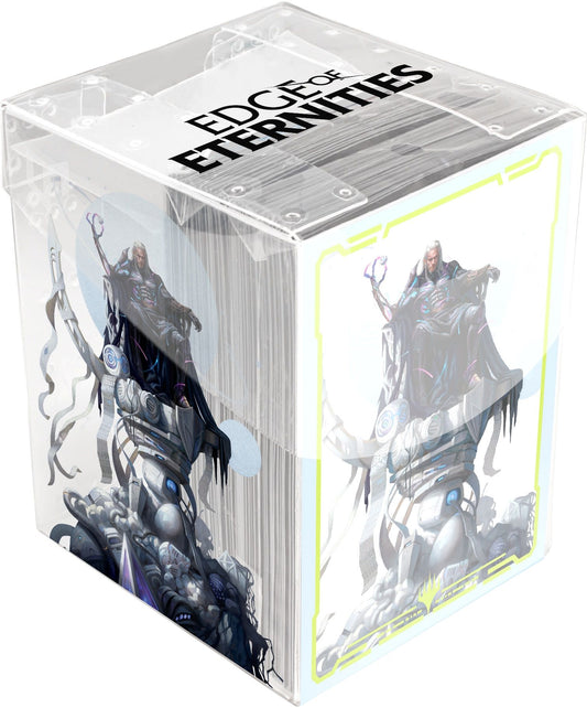 MTG Edge Of Eternities - 100+ Deck Box + 100 Sleeves - Tezzeret, Cruel Captain