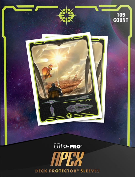 MTG Edge Of Eternities - APEX Deck Protector Sleeves 105 Count - Adagia, Windswept Bastion
