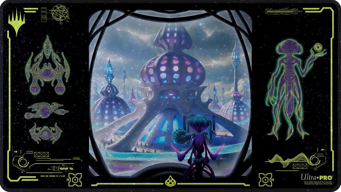 MTG Edge Of Eternities : Holofoil Playmat - Uthros, Titanic Godcore