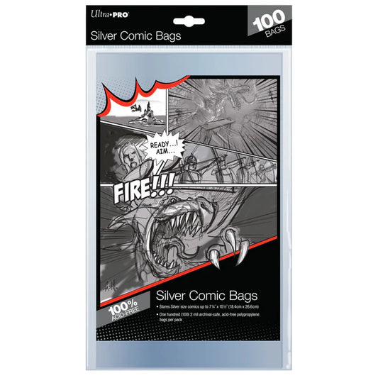Ultra Pro: Comic Book Bags 100 Count - Silver Age