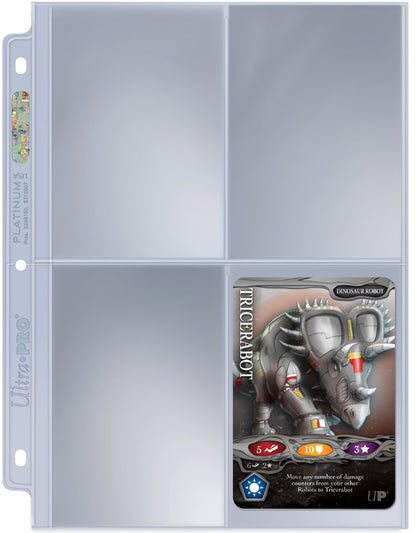 Ultra Pro: Platinum Series 4 Pocket Pages 25 Count