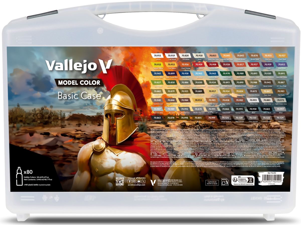 Vallejo: Model Color Base Case 80 Count