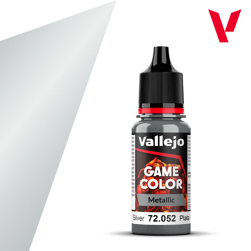 Vallejo Game Color Metallic: Silver 18ml