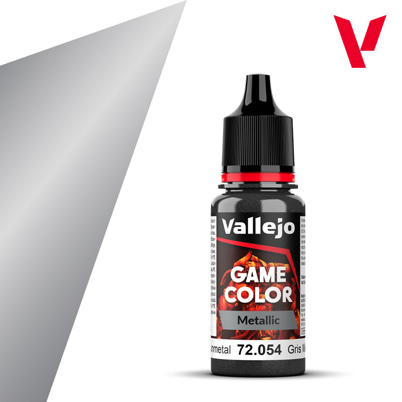 Vallejo Game Color Metallic: Dark Gunmetal 18ml