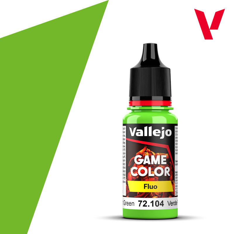 Vallejo Game Color Fluo: Fluorescent Green 18ml