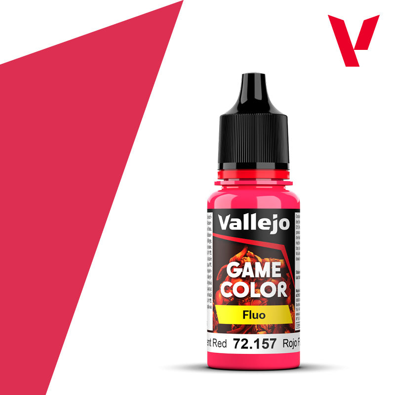 Vallejo Game Color Fluo: Fluorescent Red 18ml