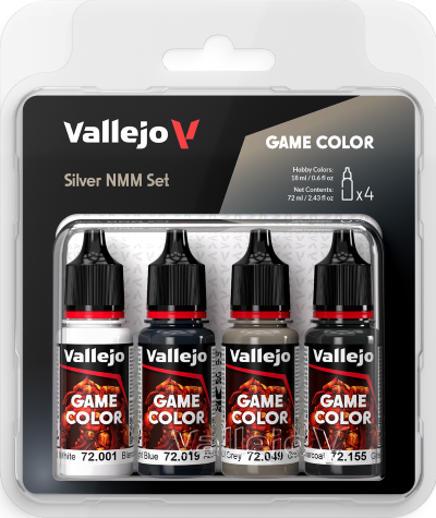 Vallejo: Game Color Set Silver Non Metallic Metal