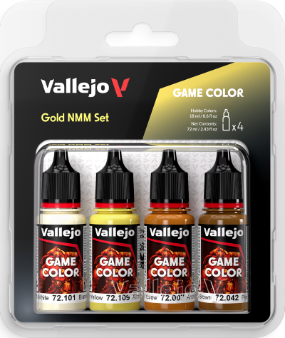 Vallejo: Game Color Set Gold Non Metallic Metal