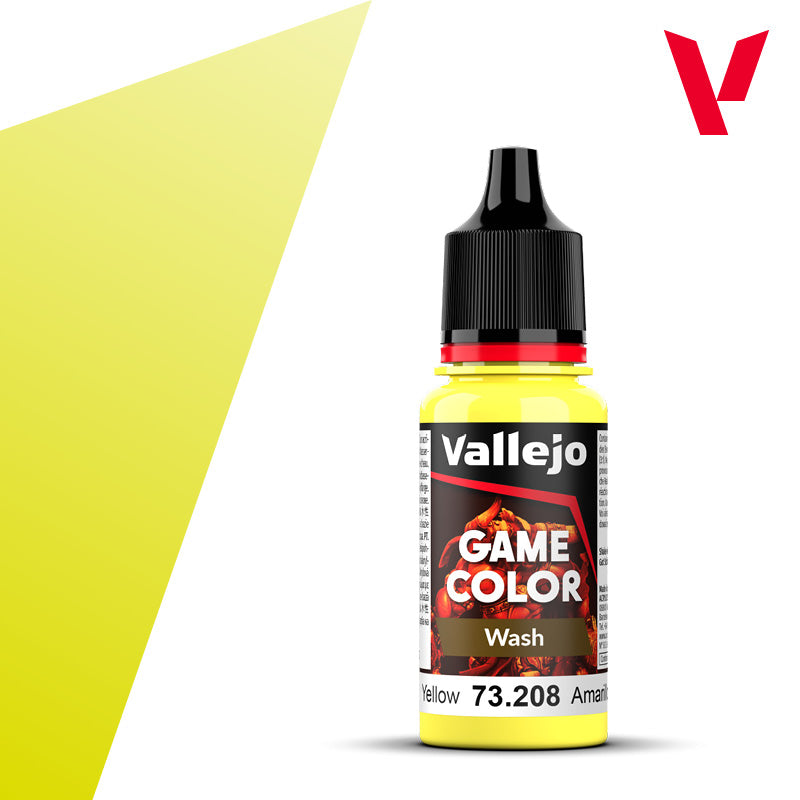 Vallejo Game Color Wash: Yellow 18ml