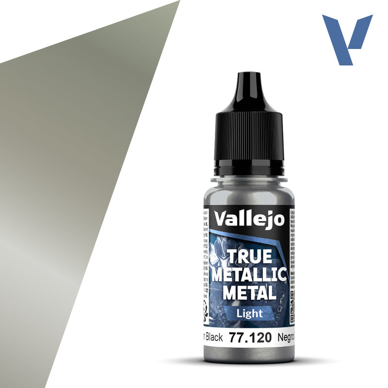 Vallejo: True Metallic Metal Paint - Obsidian Black Light