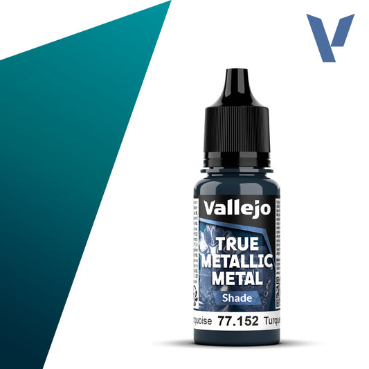 Vallejo: True Metallic Metal Paint - Hydra Turquoise Shade