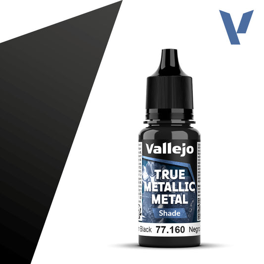 Vallejo: True Metallic Metal Paint - Obsidian Black Shade