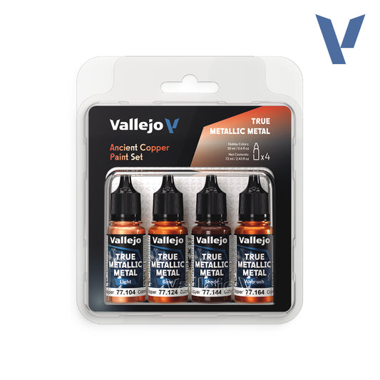 Vallejo: True Metallic Metal Paint Set - Ancient Copper