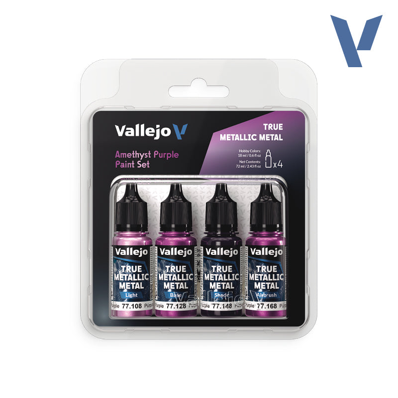Vallejo: True Metallic Metal Paint Set - Amethyst Purple