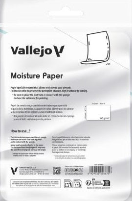 Vallejo: Wet Palette Moisture Paper Sheets - 30 Count