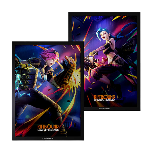 League Of Legends Riftbound: Vendetta Sleeves 100 Count - Vi Vs Jinx