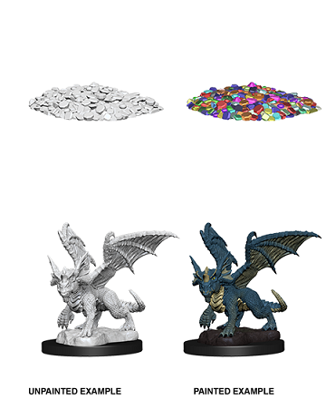 Dungeons & Dragons Nolzurs Miniatures: Wave 10 - Blue Dragon Wyrmling