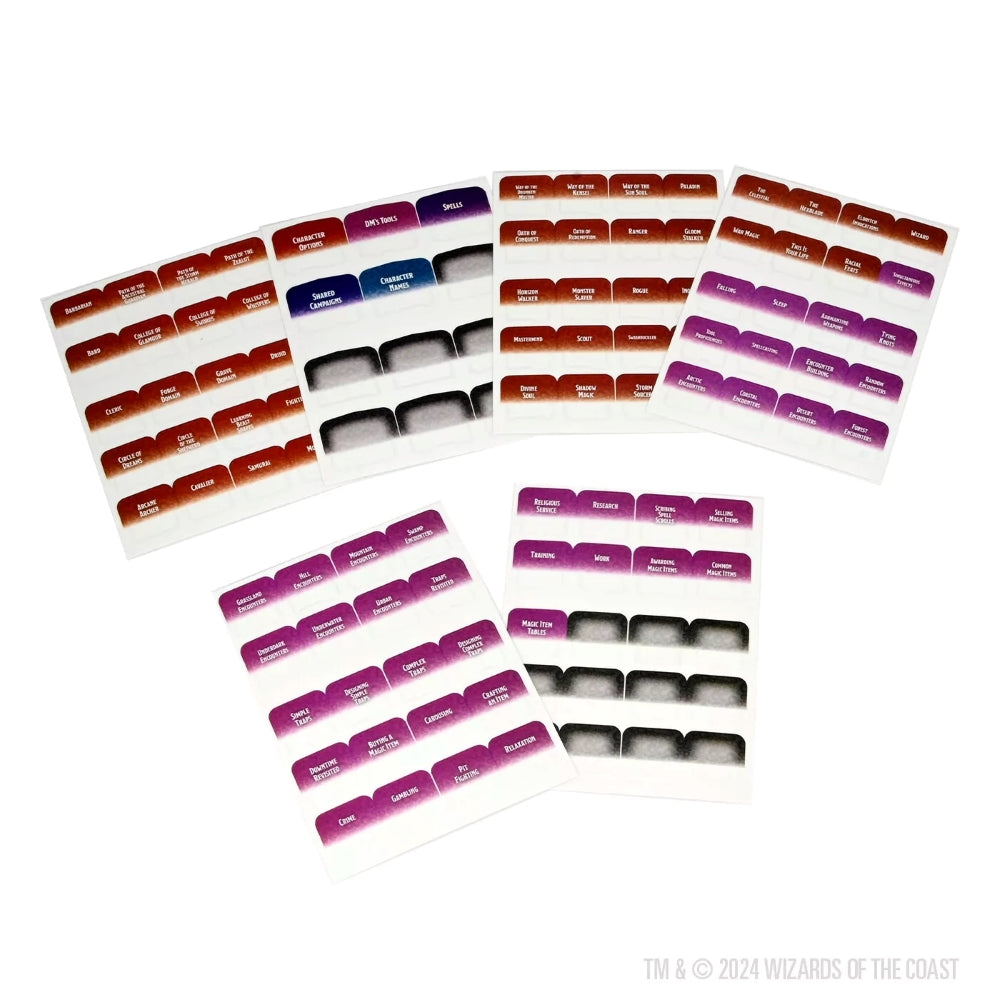 Dungeons & Dragons: Book Tabs - Xanathar's Guide To Everything