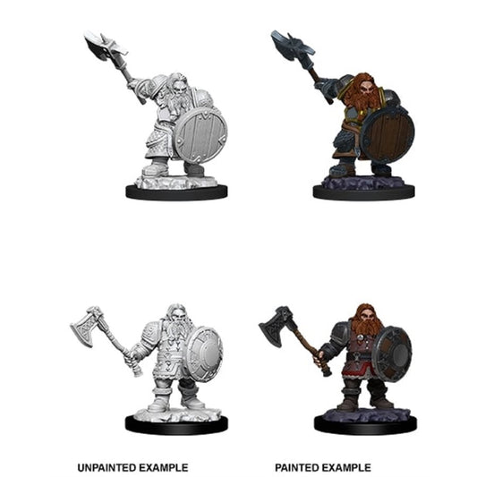 Dungeons & Dragons Nolzurs Miniatures: Wave 11 - Male Dwarf Fighter