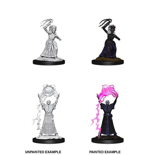 Dungeons & Dragons Nolzurs Miniatures: Wave 12 - Drow Mage & Drow Priestess