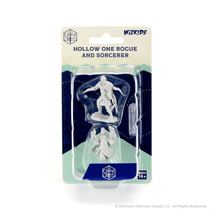 Critical Role Unpainted Miniatures: Wave 1 - Hollow One Rogue & Sorceror Male