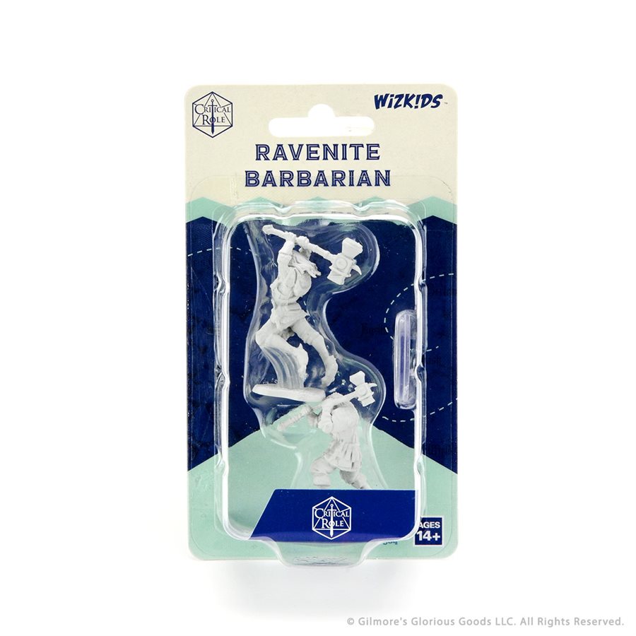 Critical Role Unpainted Miniatures: Wave 1 - Ravenite Half-Dragon Barbarian Female